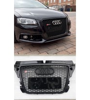 audi a3 hb 8p 2009.2013 uyumlu plastik siyah rs3 panjur