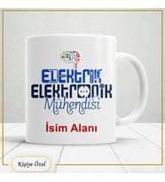 Elektrik Elektronik Mühendislerine Özel İsim Yazılabilir Kupa Bardak – Kişiye Özel Meslek Temalı Hediye-121