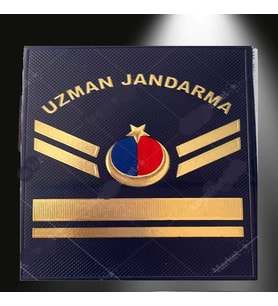 Uzman Jandarma 5 Kademeli Asayiş 3d Plastik TPU Rütbesi, Çift, 2025 Yeni Tip, Cırtlı (Çok Renkli)