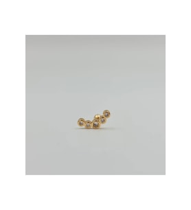 Cerrahi Çelik Taşlı Küpe Tragus Helix Kıkırdak Piercing