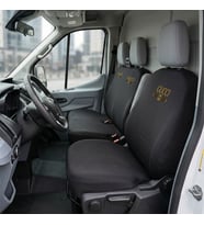 Ford Transit Siyah Penye Oto Koltuk Kılıfı - GUCCI Baskılı