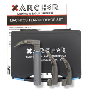 Archer Macintosh Laringaskop Set 3 Blade