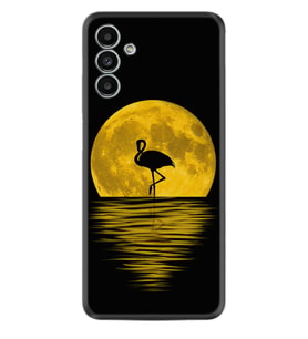 Samsung A23 A31 A32 A50 A51 A52 A53 A70 Kılıf Desenli Silikon Ay ve Flamingo 1775