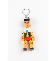 Ahşap Pinokyo Kukla Anahtarlık 13cm (Karışık)