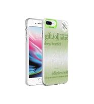 Apple iPhone 7 Plus Uyumlu Kılıf Mermer Desenli Zore Marbello Kapak (Açık Yeşil)