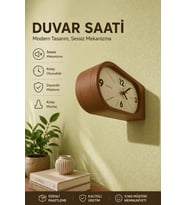 Çift Taraflı Duvar Saati Modern Tasarım Dekoratif Sessiz Mekanizma Salon Ofis Saat