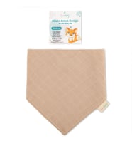 Novibaby Müslin Bebek Fular Önlük – Latte – Mama Önlüğü Salya Bezi Ağız Mendili Bandana 30x30cm