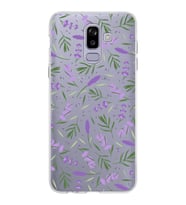PrintiFy Samsung Galaxy J8 ile Uyumlu 1mm Slim Fit Water Color 3 Baskılı Şeffaf  Kılıf