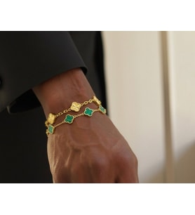 van cleef model erkek ikili bileklik