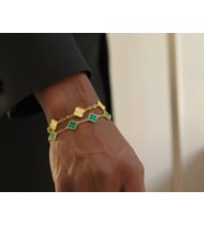 van cleef model erkek ikili bileklik