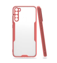 Redmi Note 8 Kılıf Parfe Kenarları Pastel Renk Silikon Kılıf (Pembe)