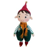 Elf Oğlan Bebek Amigurumi Organik Oyuncak