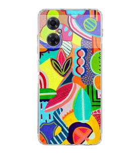 PrintiFy Redmi Note 11 ile Uyumlu Retro Color 6  Kamera Korumalı Şeffaf  Kılıf