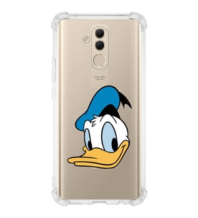 Huawei Mate 20 Lite  Köşe Korumalı Antişok Kapak Donald Duck Tasarımlı Şeffaf  Kılıf