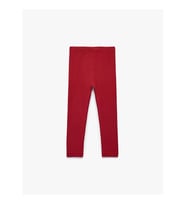 Koton Kaşkorse Pamuklu Basic Bordo Kız Bebek Tayt 7WMG40004AK