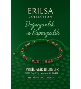 Sertifikalı Doğurganlık ve Bereket Bilekliği – Yeşil Akik Taşı – 6 mm Doğal Taş (Çok Renkli)
