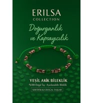 Sertifikalı Doğurganlık ve Bereket Bilekliği – Yeşil Akik Taşı – 6 mm Doğal Taş (Çok Renkli)