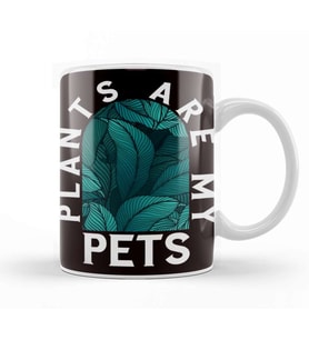 Plants Pets Planting Flowers Gardening Landscaper Botanical Kupa Bardak Porselen