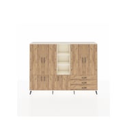 Arges Dolap 11 Raflı 3 Çekmeceli 7 Kapaklı 220x30x163 Aytaşı-Çam