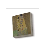 Öpücük (Gustav Klimt, 1907) Baskılı Taş Magnet 5X5