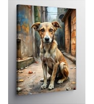 Kanvas Tablo Sevimli Sokak Köpeği