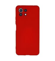 Xiaomi Mi 11 Lite Kılıf Nano İçi Kadife Silikon - Kırmızı