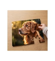 Kahverengi Köpek Tasarımlı 24 Parça Ahşap Çocuk Puzzle MPK0782