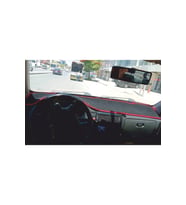1999-2002 Modellerine Uygun Volkswagen Polo Torpido Koruma Halısı Siyah Kenar Renk Kırmızı