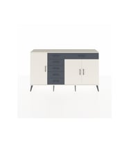 Arges Konsol 3 Raflı 6 Çekmeceli 3 Kapaklı 176x30x99 Aytaşı-Aytaşı/Antrasit