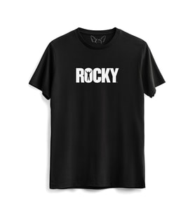 Rocky balboa Baskılı Siyah Tshirt