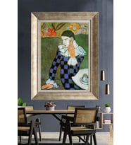 GÜMÜŞ ÇERÇEVELİ PASPARTULU TABLO V553
