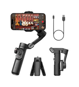 Smart XE 3 Eksenli Gimbal Video Telefon Sabitleyici Titreşim Önleyici Yüz Takip Tripodlu Yapay Zeka