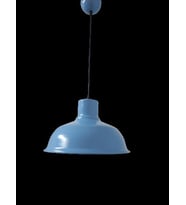 Rys Retro Metal Mavi Dekoratif Tekli Kafe Mutfak Çocuk Odası Sarkıt Avize Çap:30 cm (Burnt Olive)
