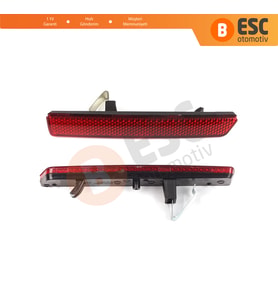 Fiat Doblo MK2 Opel Combo D için Arka Tampon Reflektörü Sağ Sol 51810677, 51810678