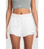 Nike Flex Essential 2 in 1 Training White Shorts ikisi Bir Arada Taytlı Beyaz Kadın Şort