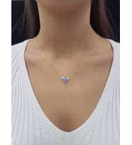 Kelebek Minimal 18K Altın Kaplama Kolye (Karışık)