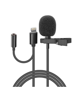 Snopy SN-MTK35 Siyah Lightning Tik-Tok Akıllı Telefon Kulaklık Çıkışlı Yaka Mikrofonu