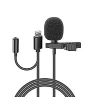 Snopy SN-MTK35 Siyah Lightning Tik-Tok Akıllı Telefon Kulaklık Çıkışlı Yaka Mikrofonu