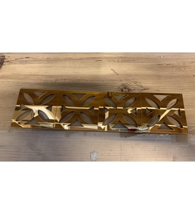 Dekor Süs BORDÜR ÇİÇEKLİ AYNA GOLD ALTIN 20 adet Pleksi Dekoratif BORDÜR  Ayna Antre 10cm*10cm