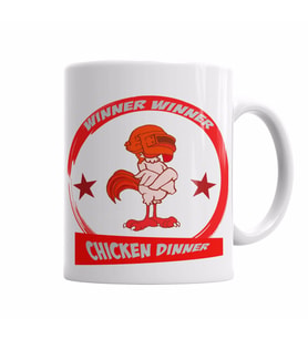 Winner Chicken Dinner Pubg Kupa Bardak Porselen