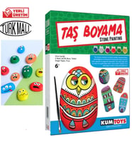 Taş Boyama Aktivite Seti Stone Painting Yetişkin Ve Çocuk Eğlenceli Boyama Oyunu Orijinal Türk Malı