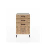 Arges Komodin 3 Çekmeceli 2 Kapaklı 60x30x96 Aytaşı-Çam