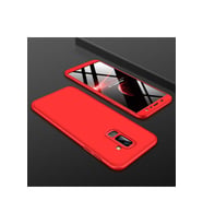 Samsung Galaxy A6 Plus 2018 Uyumlu Kılıf Zore Ays Kapak (Kırmızı)