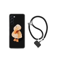 Tecno Camon 18 Kılıf Silikon Desen Boyun Askılı Üzgün Ördek 1685