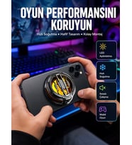 Rgb Işıklı Sessiz Fanlı Telefon Soğutucu