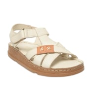 Mammamia D25ys-2440 Kadın Hakiki Deri Comfort Sandalet (Kemik)