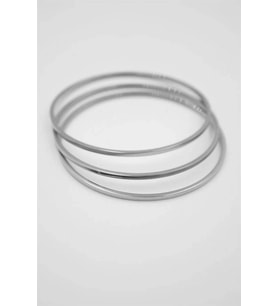 3'lü Ajda Bilezik -65mm - Gümüş