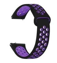 Microsonic Honor Watch GS Pro Rainbow Gently Band Kordon Siyah Mor (Siyah-Mor)