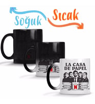 La Casa De Papel 05 Sihirli Kupa Bardak Porselen