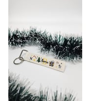 İsme Özel Kişiye Özel Yılbaşı Temalı Happy New Year Design Anahtarlık